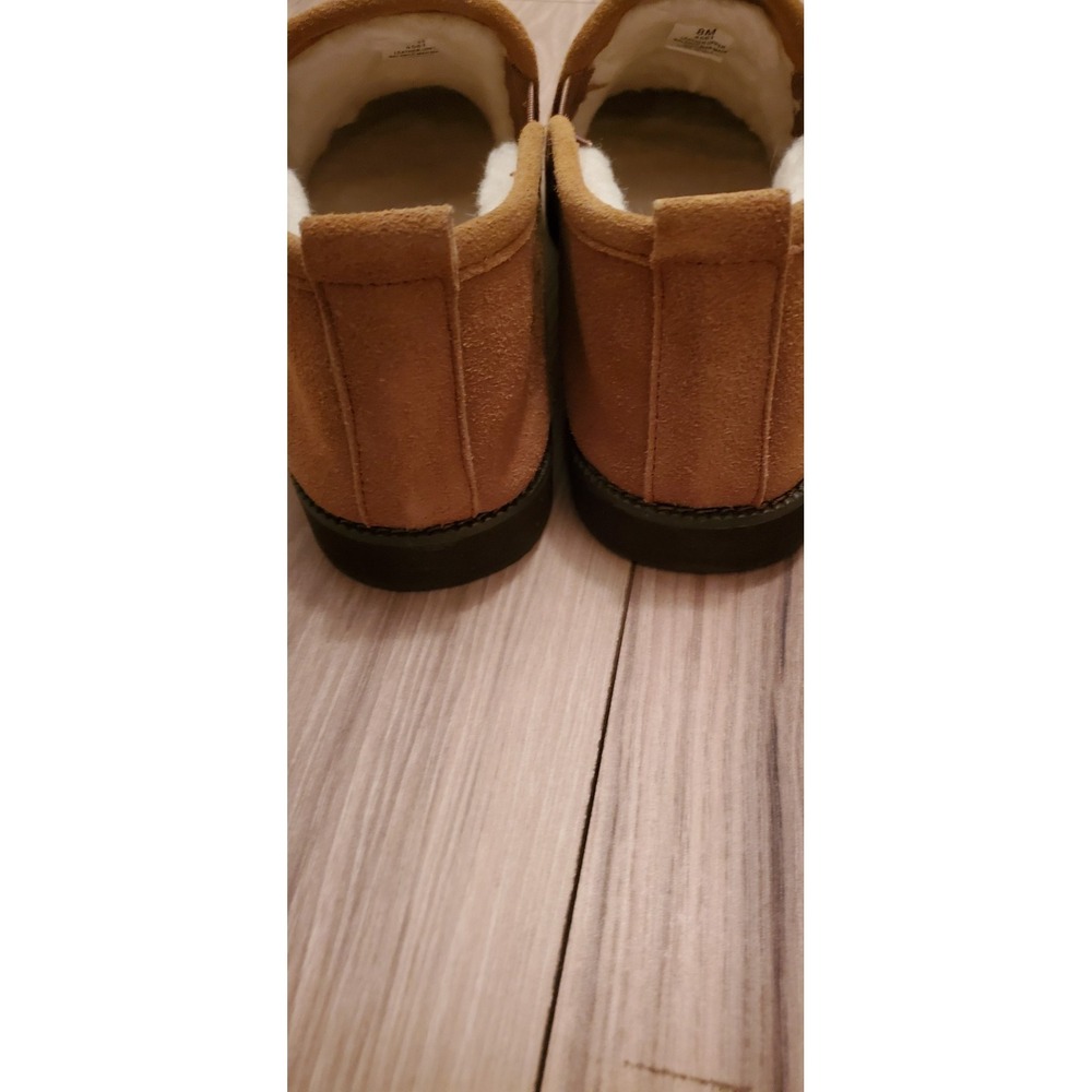Minnetonka Leather Shoes Buckskin Color Women's Sherling Interior Size 8 - Picture 3 of 5